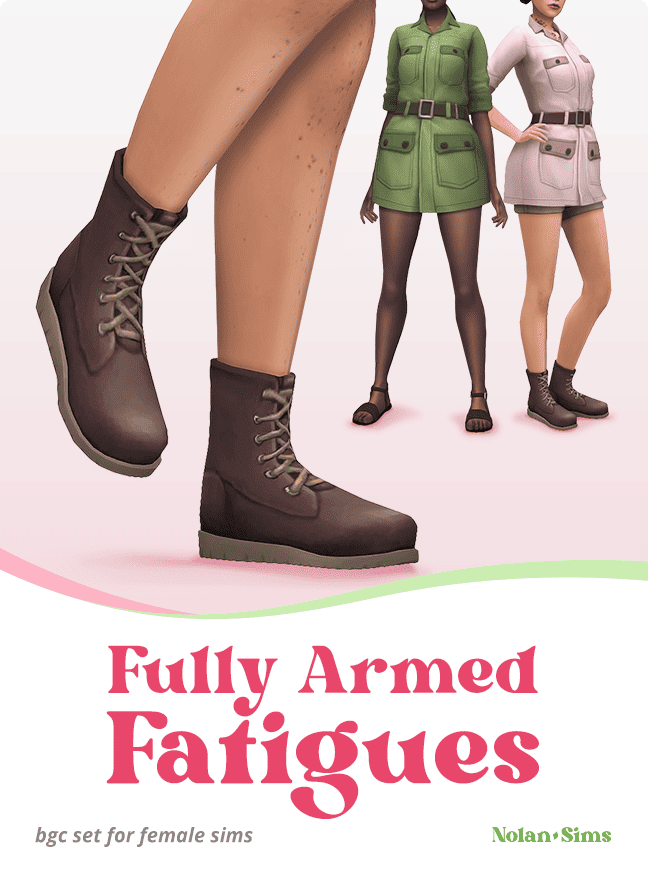 sims 4 military gear cc outfit set