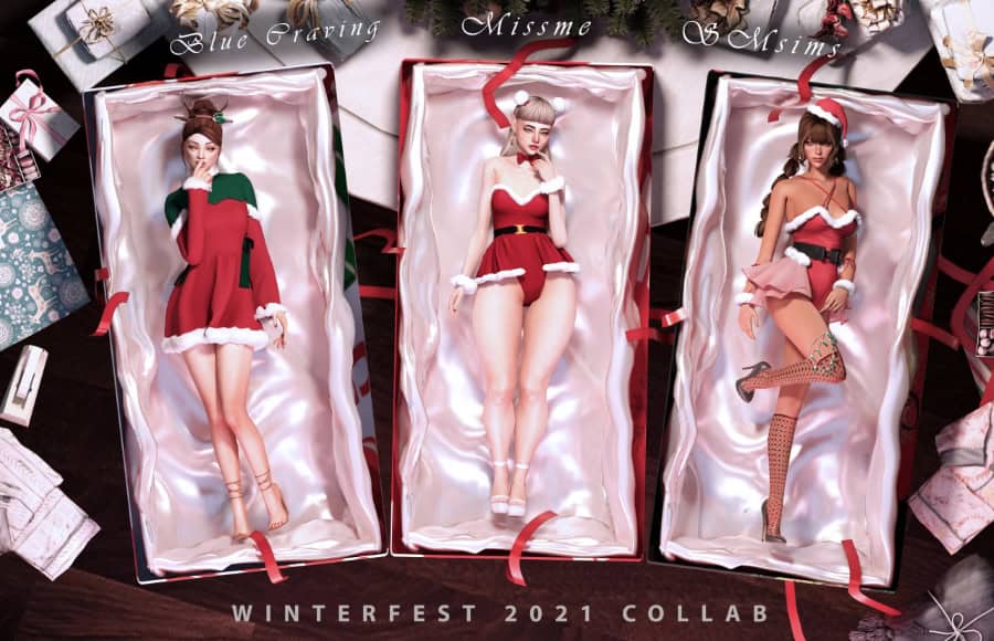 Sims 4 Christmas CC clothes