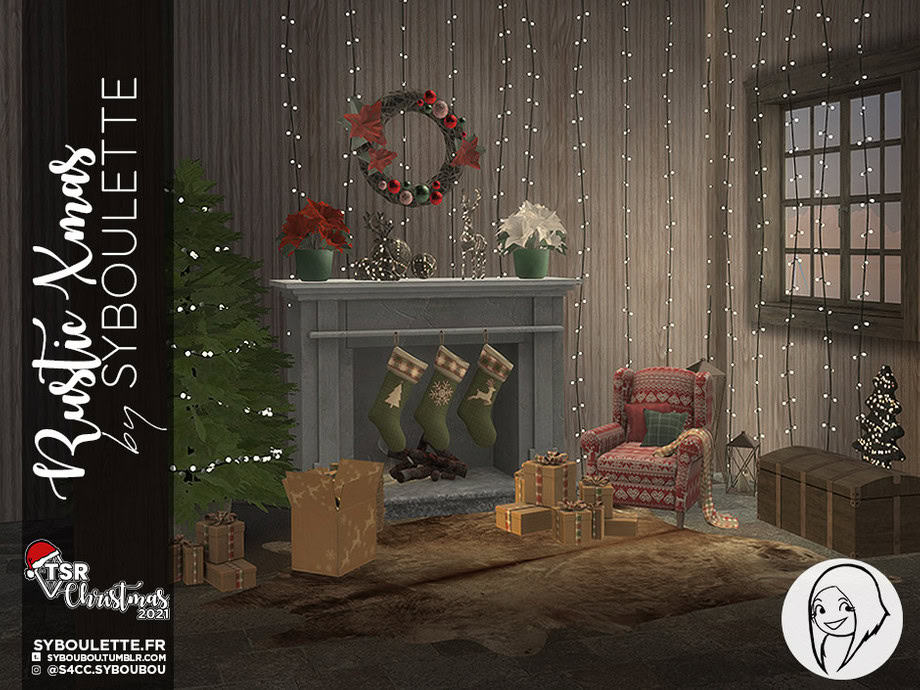 Sims 4 Christmas CC decor pack