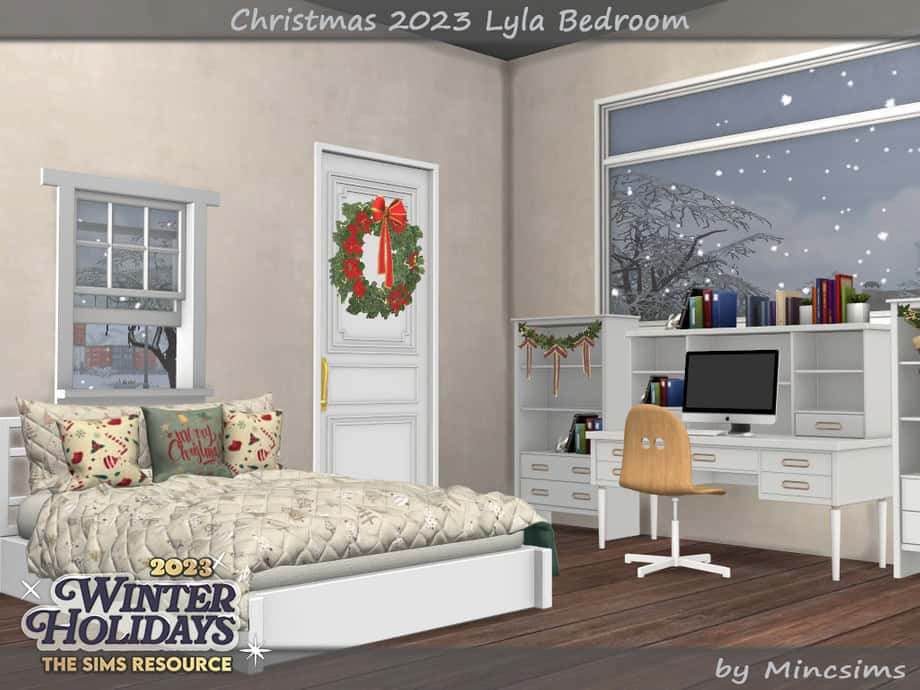 Sims 4 Christmas CC decor