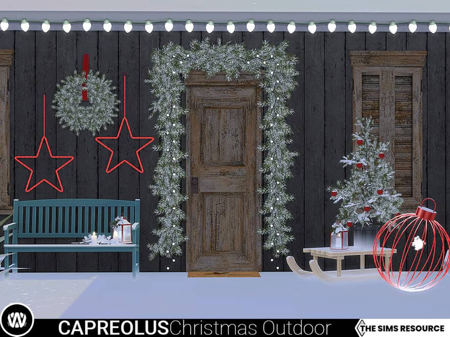Sims 4 Christmas CC decorations