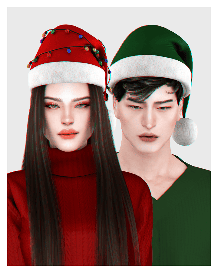 Sims 4 Christmas CC hat