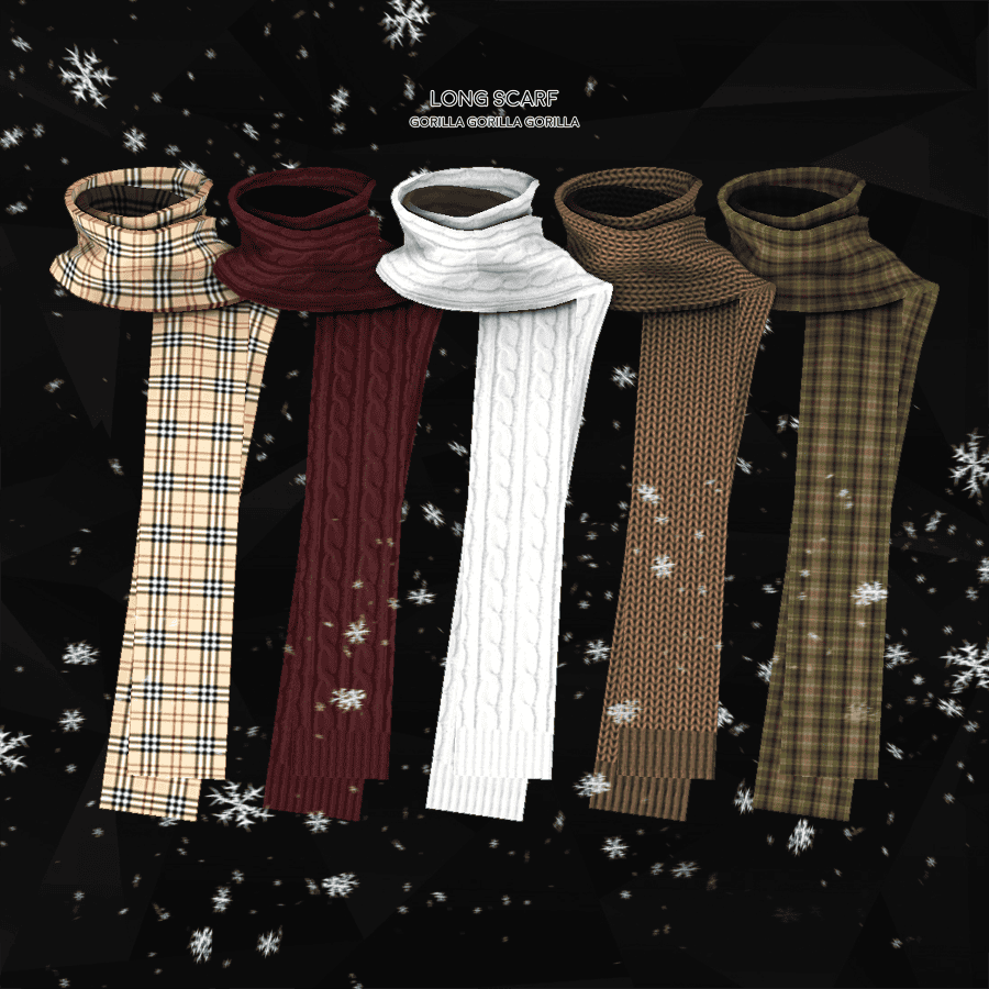 Sims 4 Christmas CC scarf