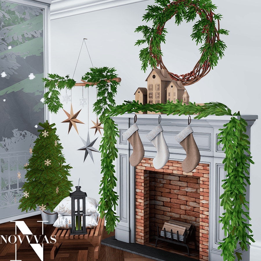Sims 4 Christmas CC set