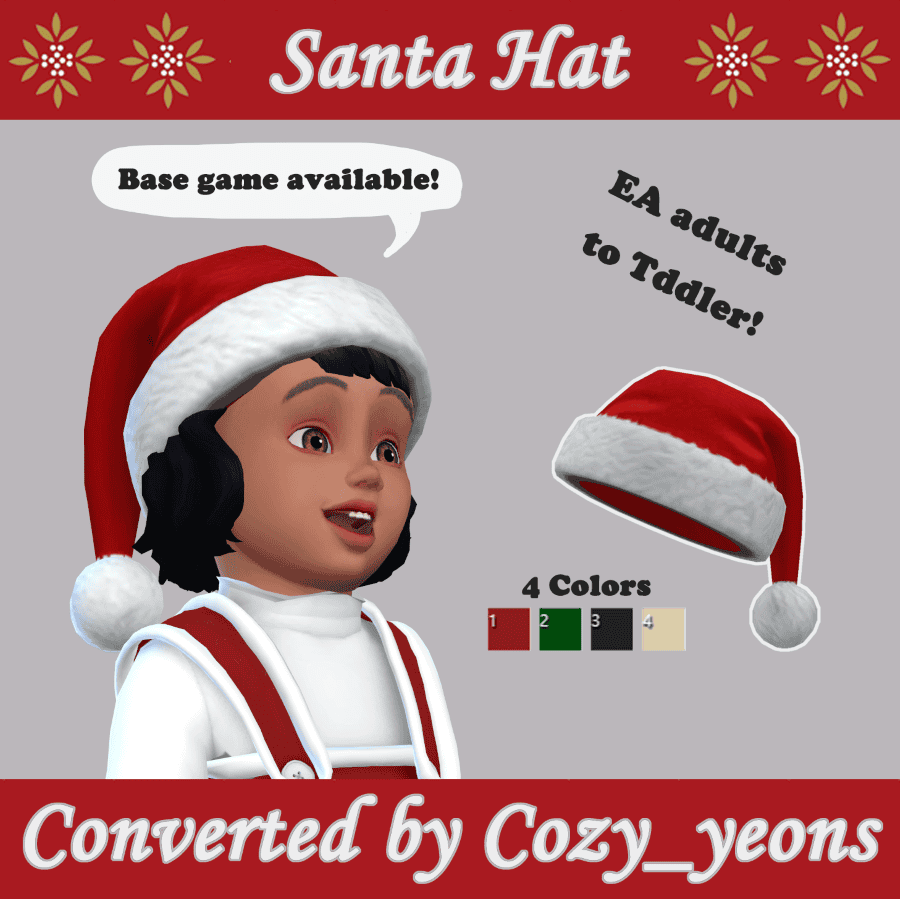 Sims 4 Christmas CC toddler