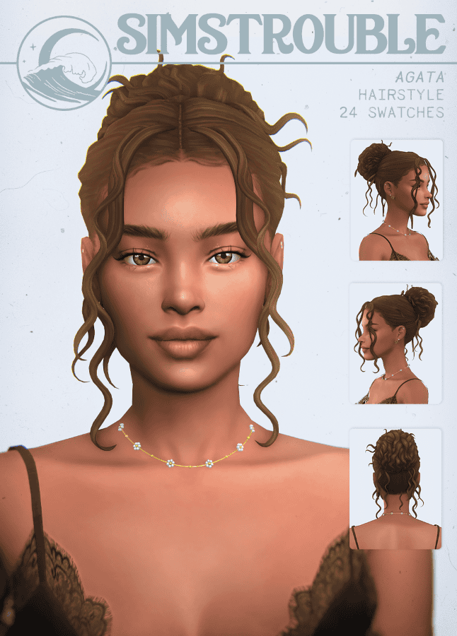 Sims 4 Curly Hairstyles Agata