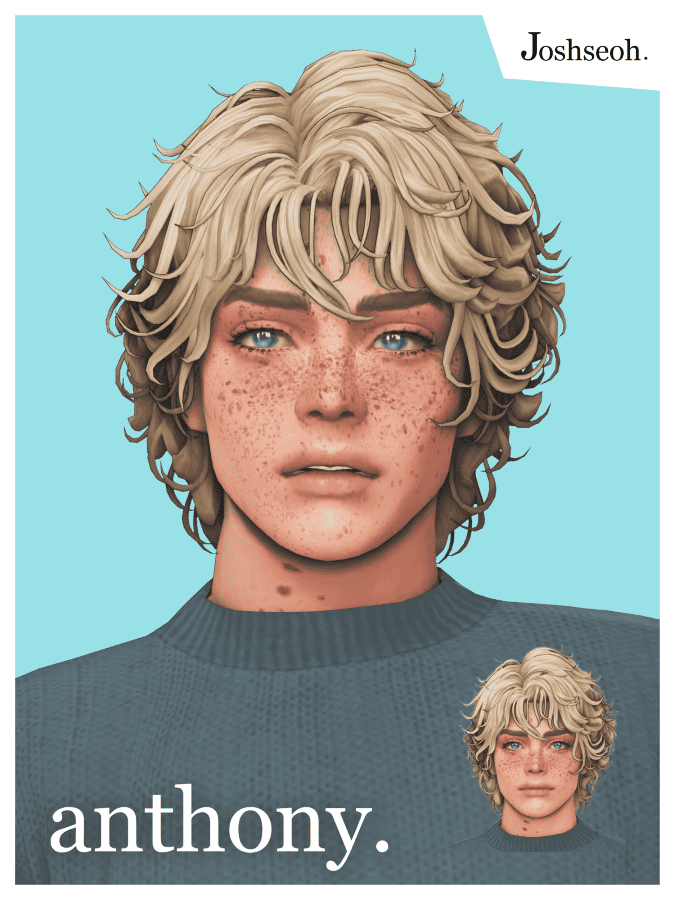 Sims 4 Curly Hairstyles Anthony