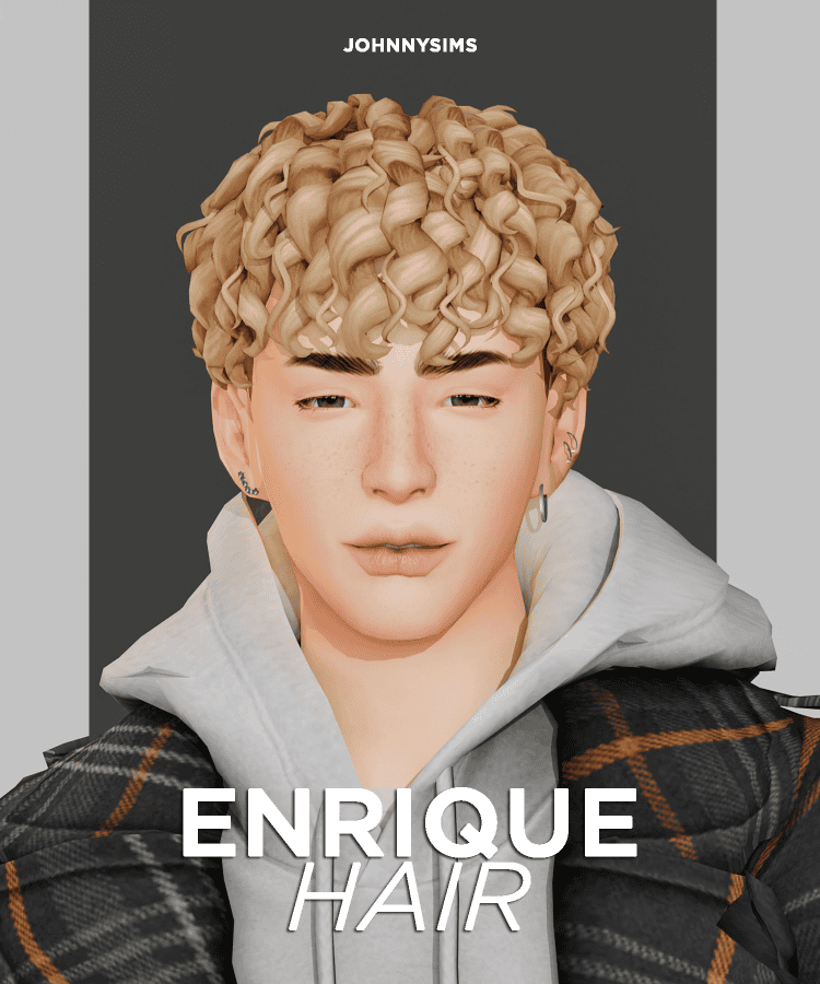 Sims 4 Curly Hairstyles Enrique