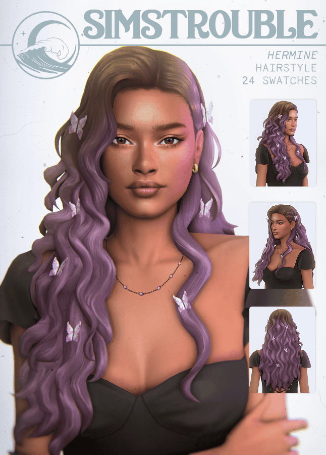 Sims 4 Curly Hairstyles Hermine