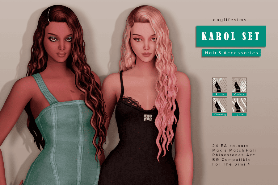 Sims 4 Curly Hairstyles Karol