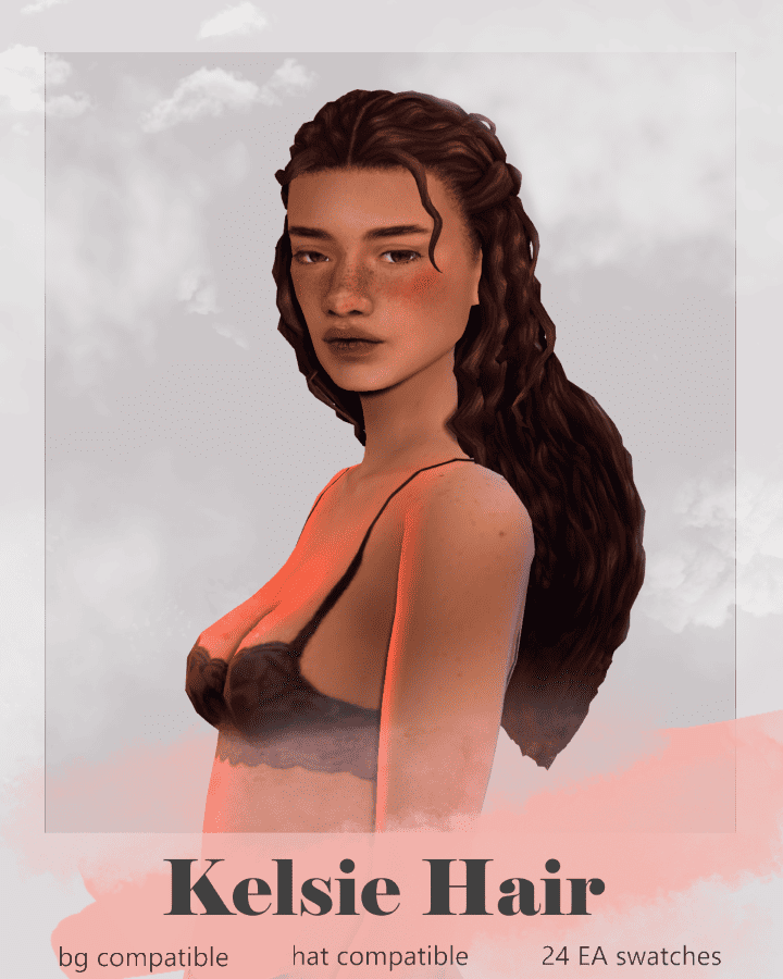 Sims 4 Curly Hairstyles Kelsie