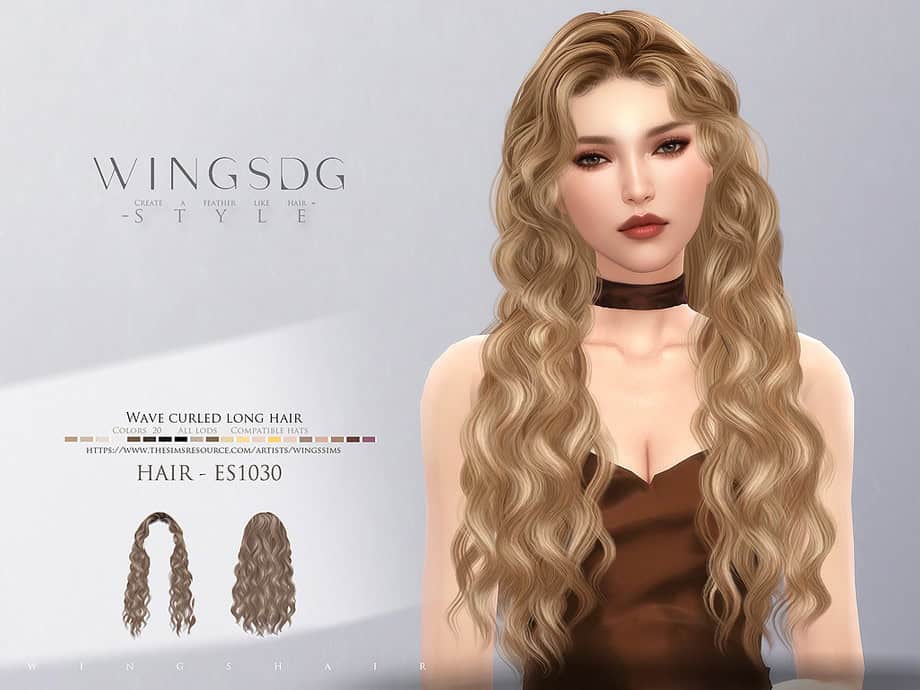 Sims 4 Curly Hairstyles Wave