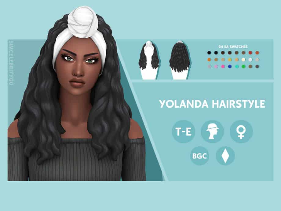 Sims 4 Curly Hairstyles Yolana