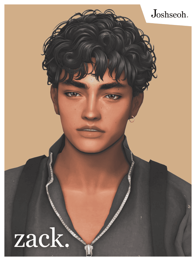 Sims 4 Curly Hairstyles Zack