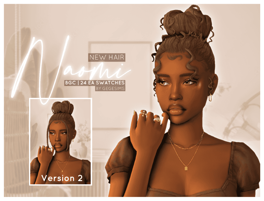 Sims 4 Curly Hairstyles naomi