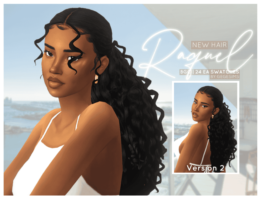 Sims 4 Curly Hairstyles raquel