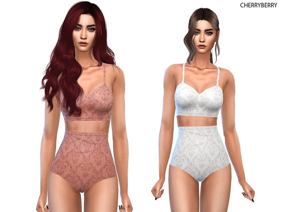 Sims 4 Lingerie CC CherryBerrySim