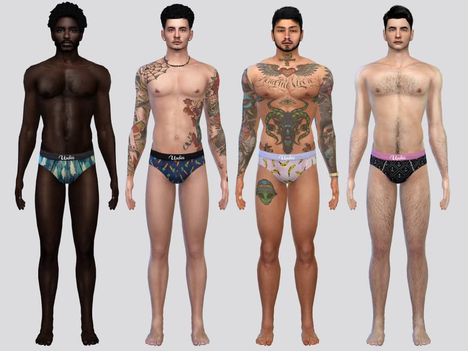 Sims 4 Lingerie CC Mini Underwear