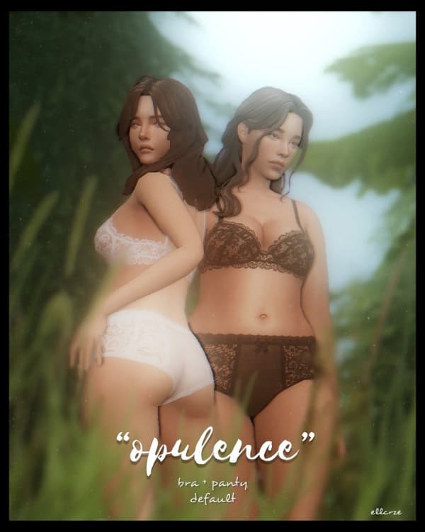 Sims 4 Lingerie CC default