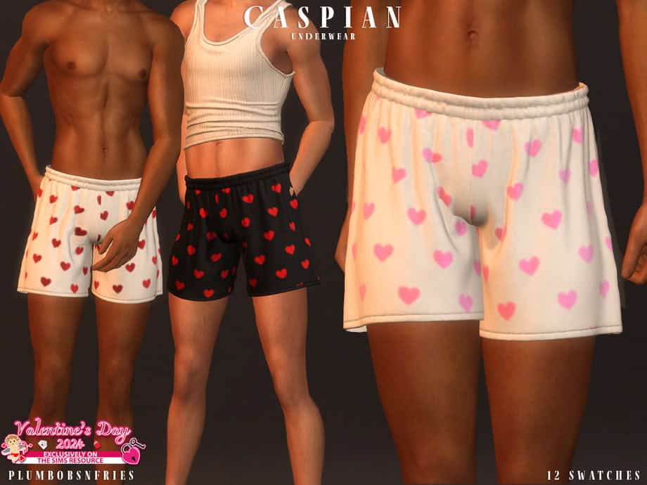 Sims 4 Lingerie CC men's underwear